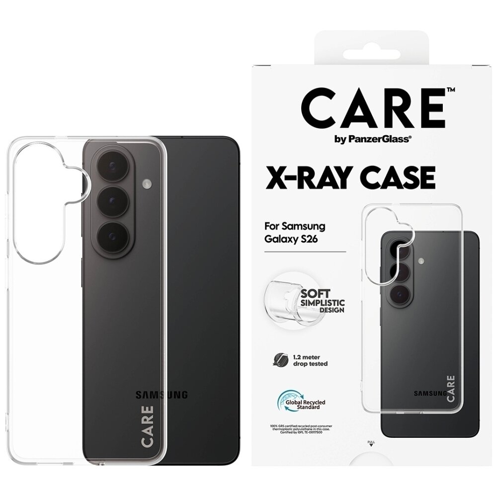 Samsung Galaxy S26 CARE by PanzerGlass X-Ray dėklas – skaidrus Samsung Galaxy S26 CARE by PanzerGlass X-Ray dėklas – skaidrus