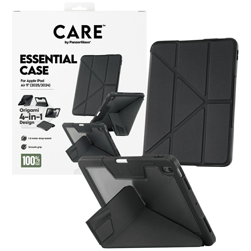 iPad Air 11" 2025 (7 kartos) / iPad Air 11" 2024 (6 kartos) Care by PanzerGlass Y Fold dėklas – juodas 3