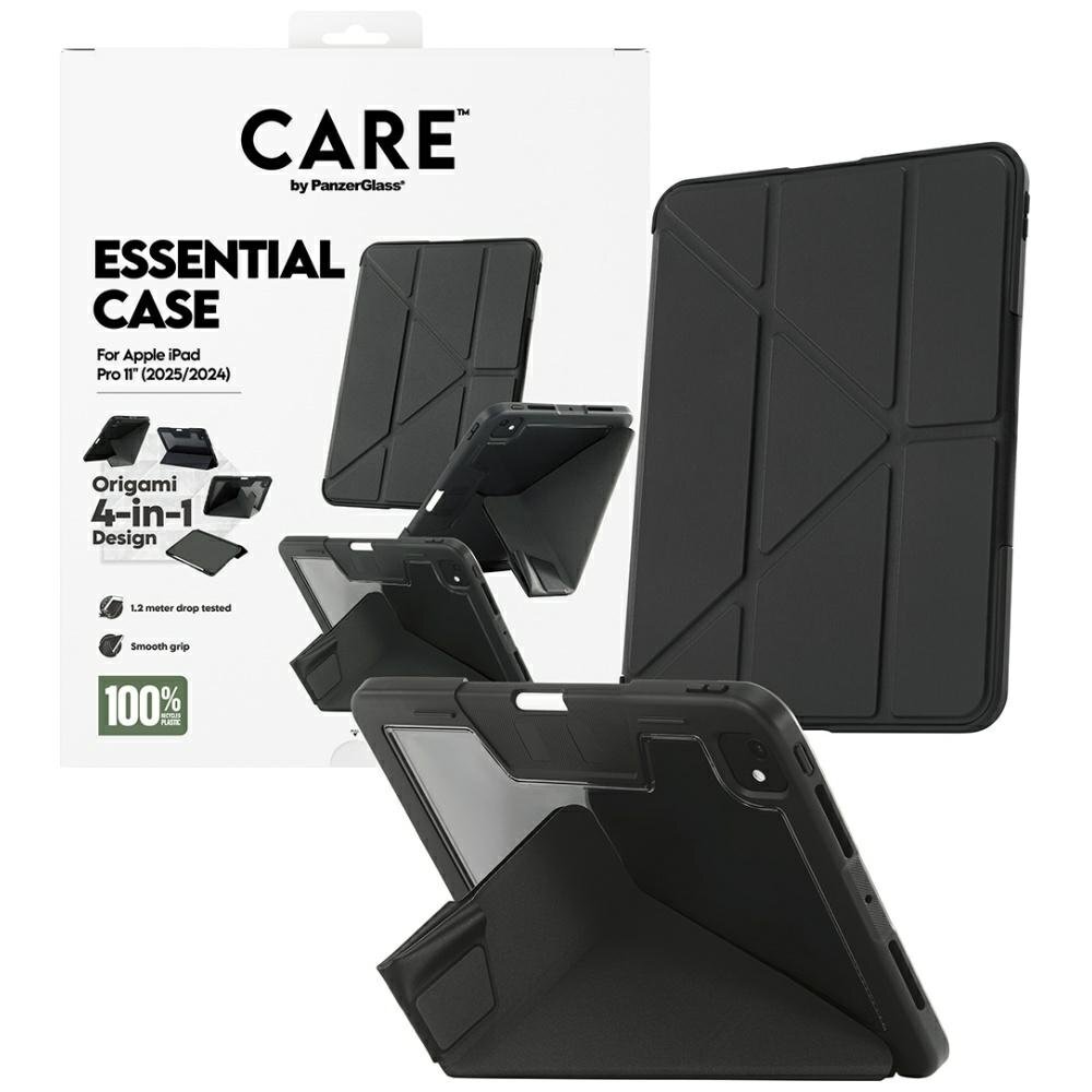 iPad Pro 11" 2025 / 2024 Care by PanzerGlass Y Fold dėklas – juodas 3