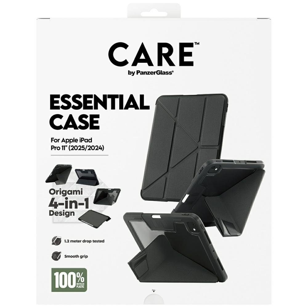 iPad Pro 11" 2025 / 2024 Care by PanzerGlass Y Fold dėklas – juodas 4