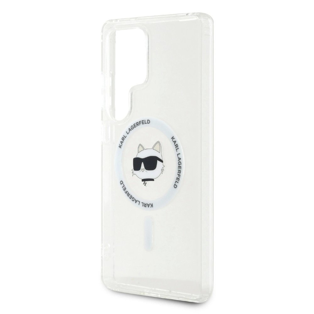 Samsung Galaxy S25 Ultra – Karl Lagerfeld Button Choupette Head Printed Logo MagSafe dėklas - Baltas 5