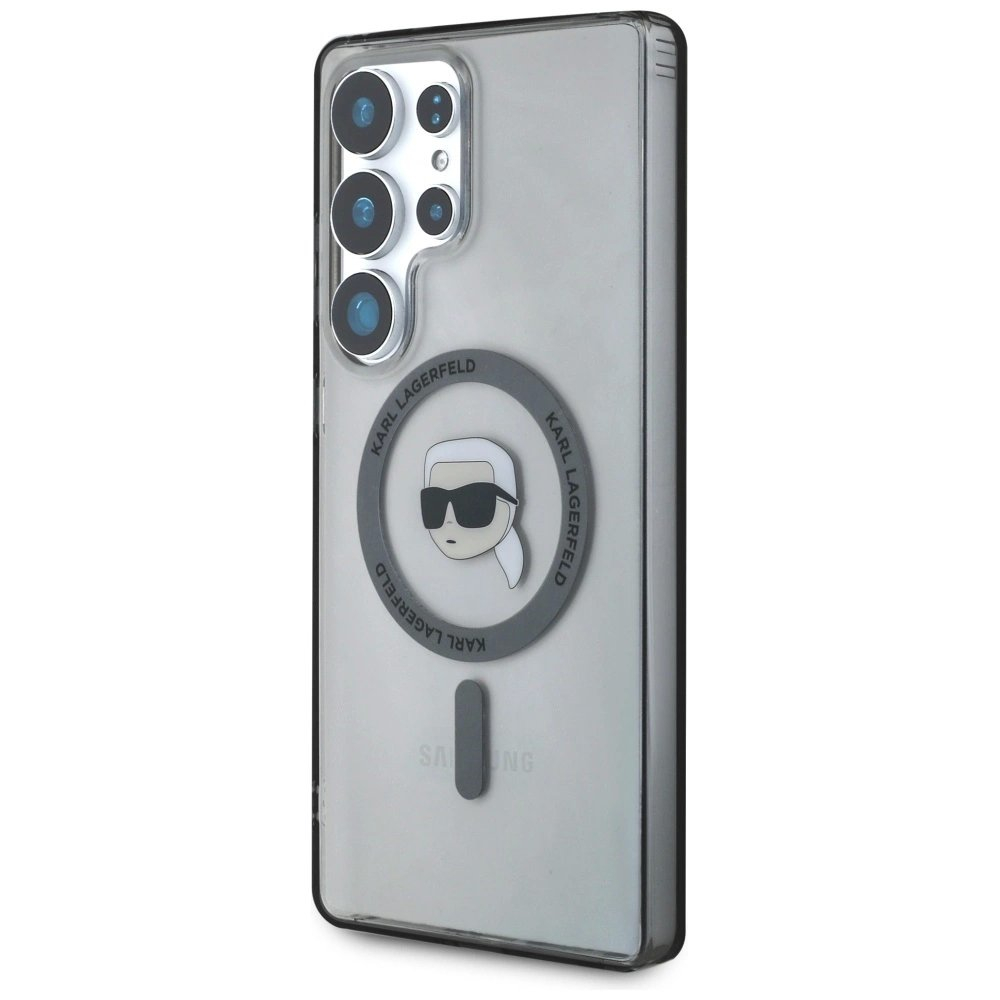 Dėklas Karl Lagerfeld Button Karl Head Printed Logo MagSafe Samsung Galaxy S25 Ultra Juodas 1 Dėklas Karl Lagerfeld Button Karl Head Printed Logo MagSafe Samsung Galaxy S25 Ultra Juodas 1