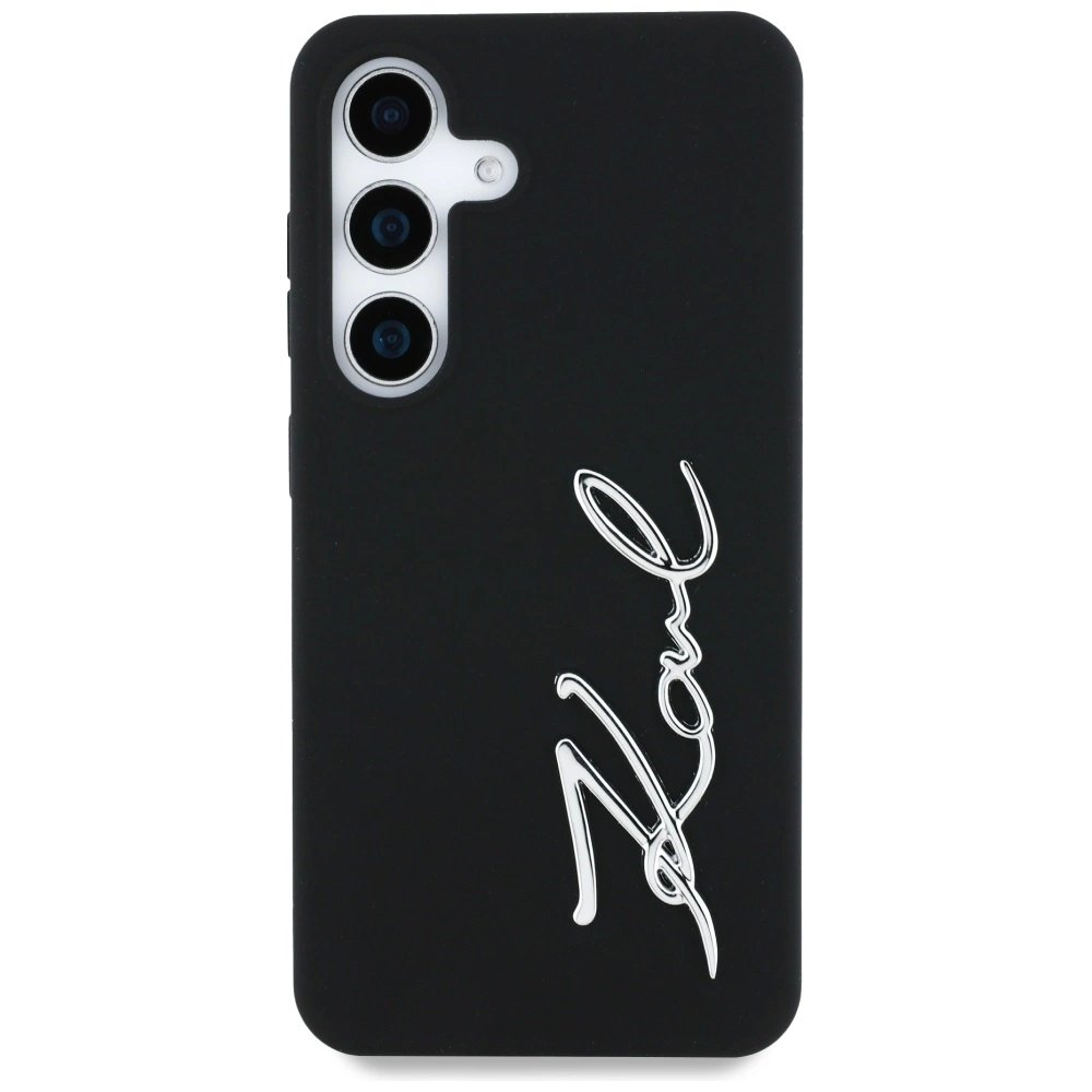 Dėklas Karl Lagerfeld Silicone Metal Signature Logo Samsung Galaxy S25 Juodas 2 Dėklas Karl Lagerfeld Silicone Metal Signature Logo Samsung Galaxy S25 Juodas 2