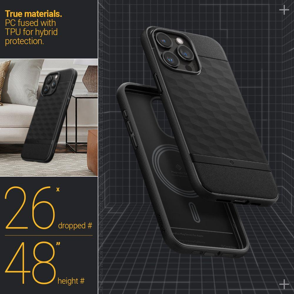 Dėklas CASEOLOGY PARALLAX MAG MAGSAFE IPHONE 15 PRO MATTE Juodas 13 Dėklas CASEOLOGY PARALLAX MAG MAGSAFE IPHONE 15 PRO MATTE Juodas 13