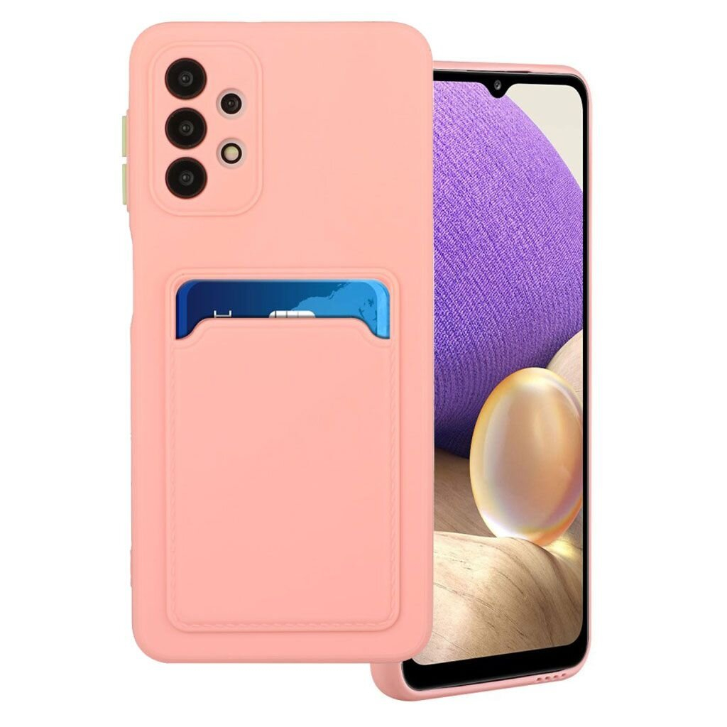 Dėklas su kišenėle kortelėms Card Case Samsung Galaxy A72 4G Rožinis 1 Dėklas su kišenėle kortelėms Card Case Samsung Galaxy A72 4G Rožinis 1