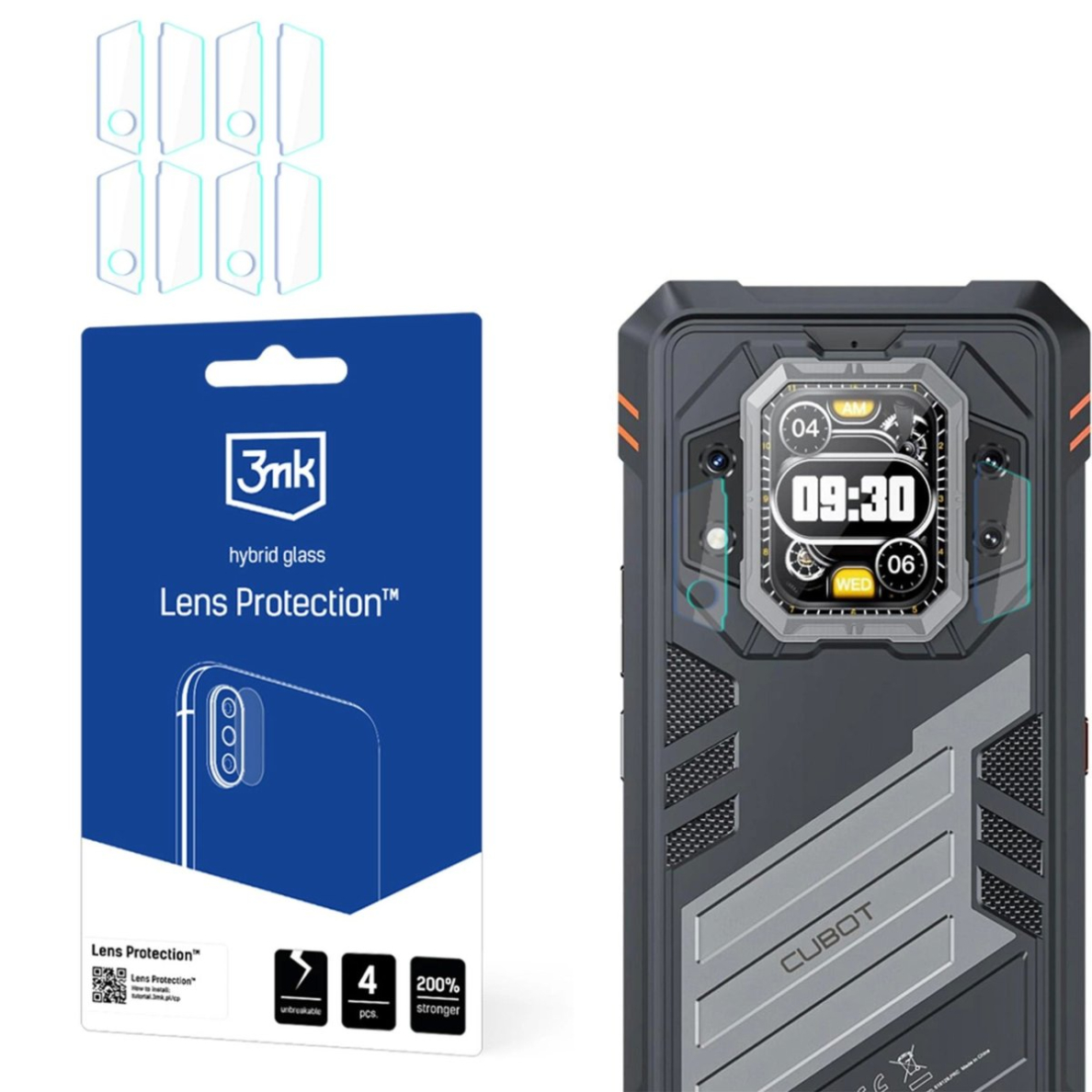 Kameros lęšio stiklas 3mk Lens Protection skirtas Cubot KingKong Star 2