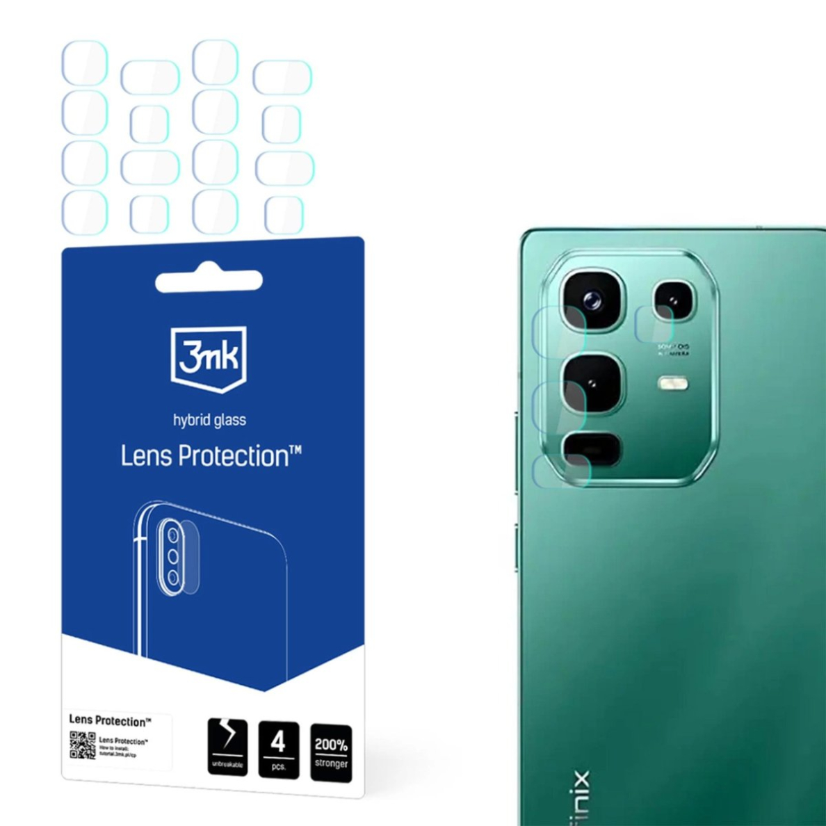 Kameros lęšio stiklas 3mk Lens Protection skirtas Infinix Note 50 / Note 50 Pro Kameros lęšio stiklas 3mk Lens Protection skirtas Infinix Note 50 / Note 50 Pro