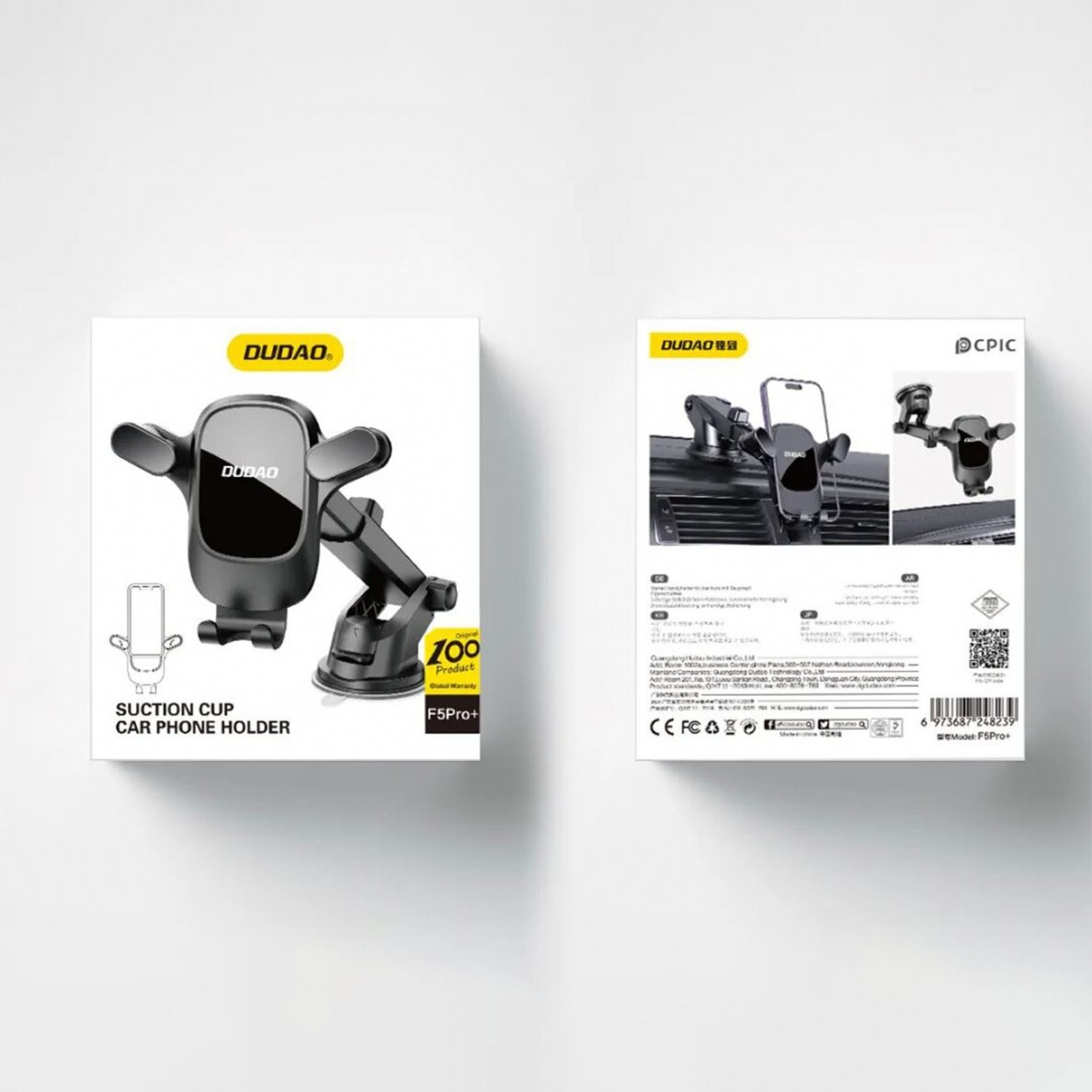 Car phone holder for Dudao F5Pro cockpit - Juodas 4 Car phone holder for Dudao F5Pro cockpit - Juodas 4