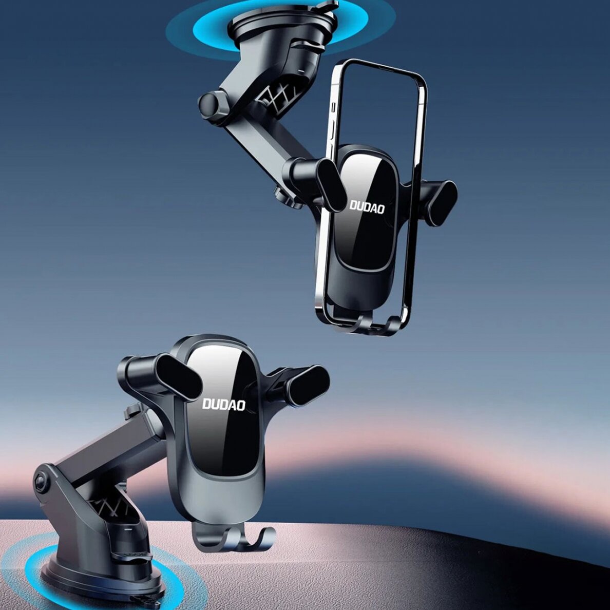 Car phone holder for Dudao F5Pro cockpit - Juodas 6