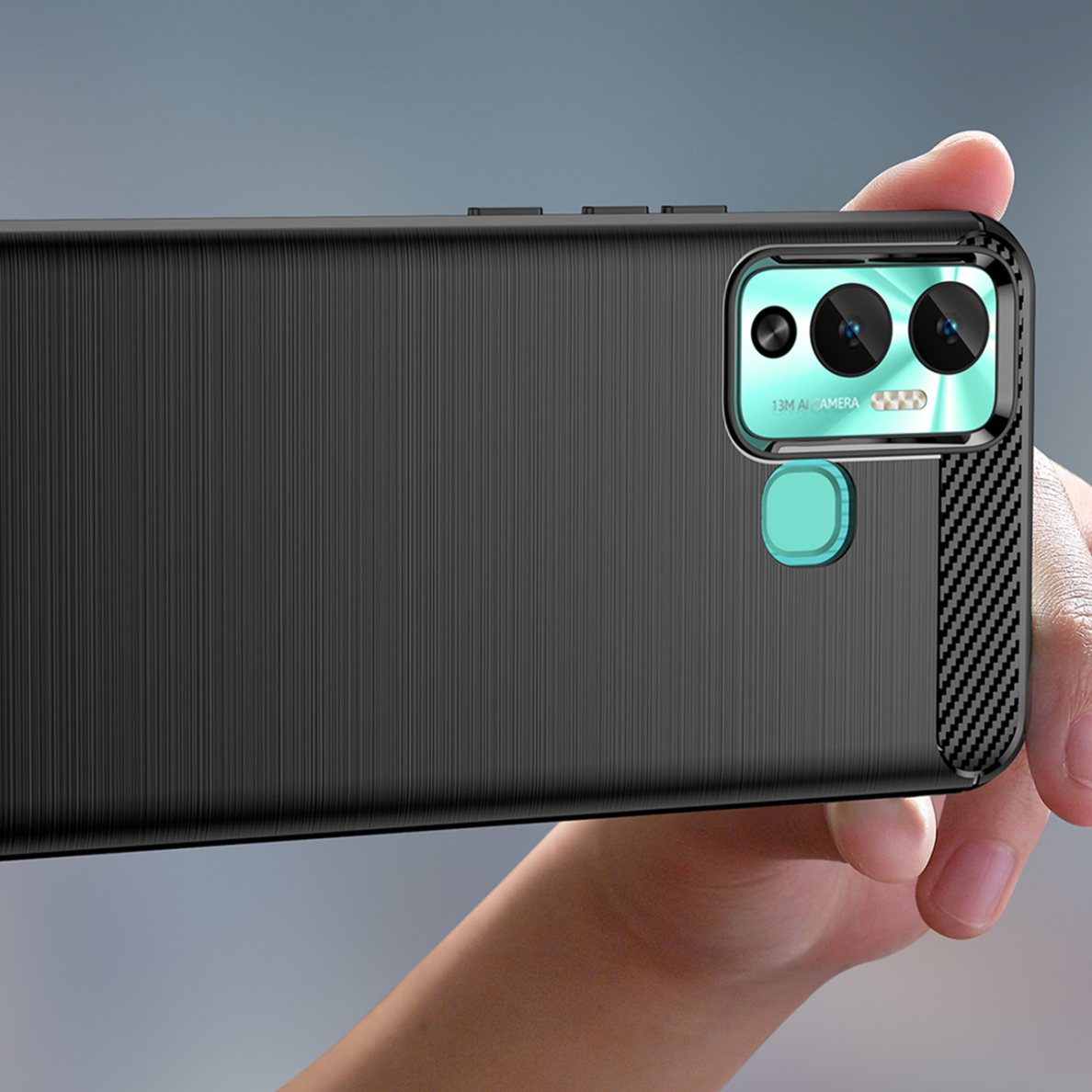 Dėklas Carbon flexible Infinix Hot 12 Play NFC / Hot 12 Play Juodas 4 Dėklas Carbon flexible Infinix Hot 12 Play NFC / Hot 12 Play Juodas 4