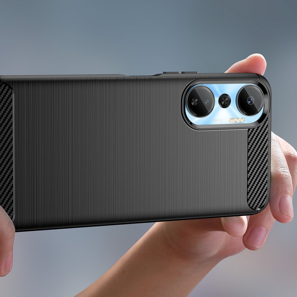 Akcija! Dėklas Carbon flexible Infinix Hot 20 Juodas  4