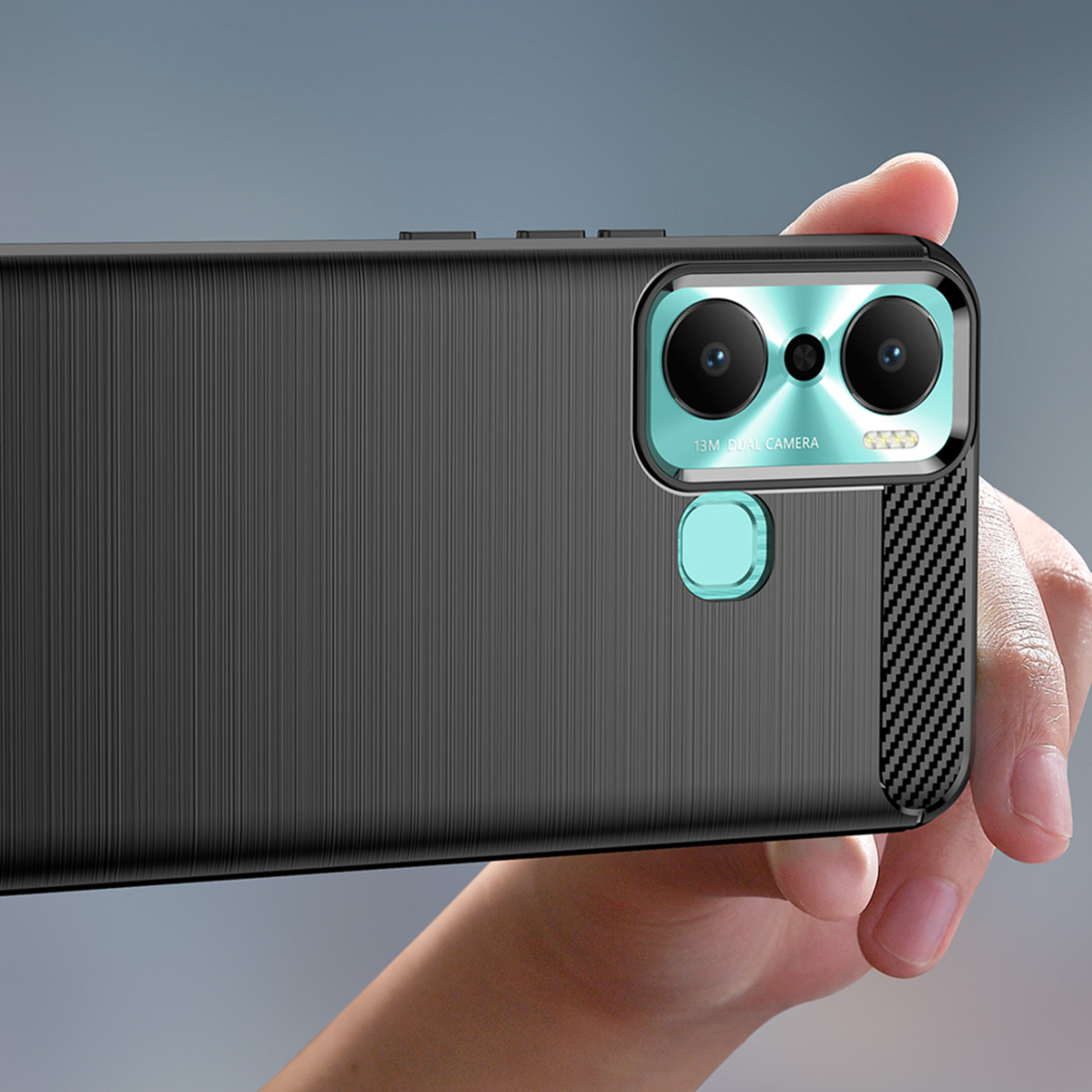 Dėklas Carbon flexible Infinix Hot 20 Play Juodas 4 Dėklas Carbon flexible Infinix Hot 20 Play Juodas 4