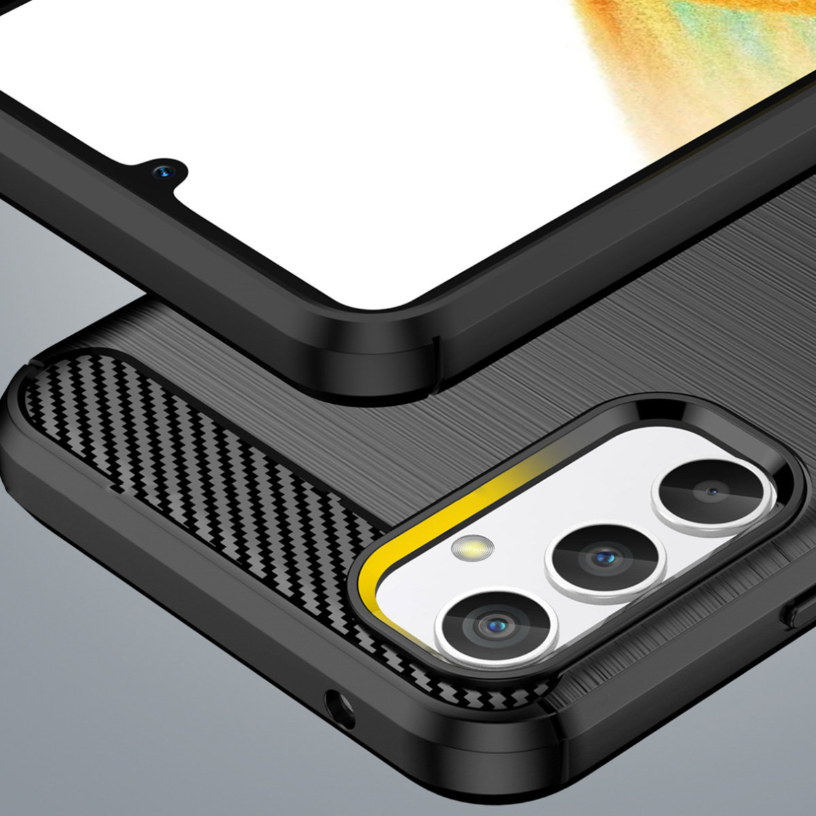 Dėklas Carbon Case flexible Realme 10 Pro Juodas 5 Dėklas Carbon Case flexible Realme 10 Pro Juodas 5