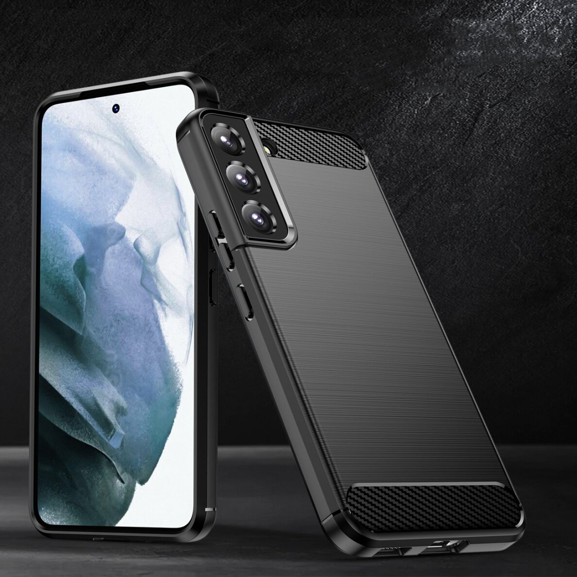 Dėklas Carbon Case Samsung Galaxy S23 Plus juodas 4 Dėklas Carbon Case Samsung Galaxy S23 Plus juodas 4