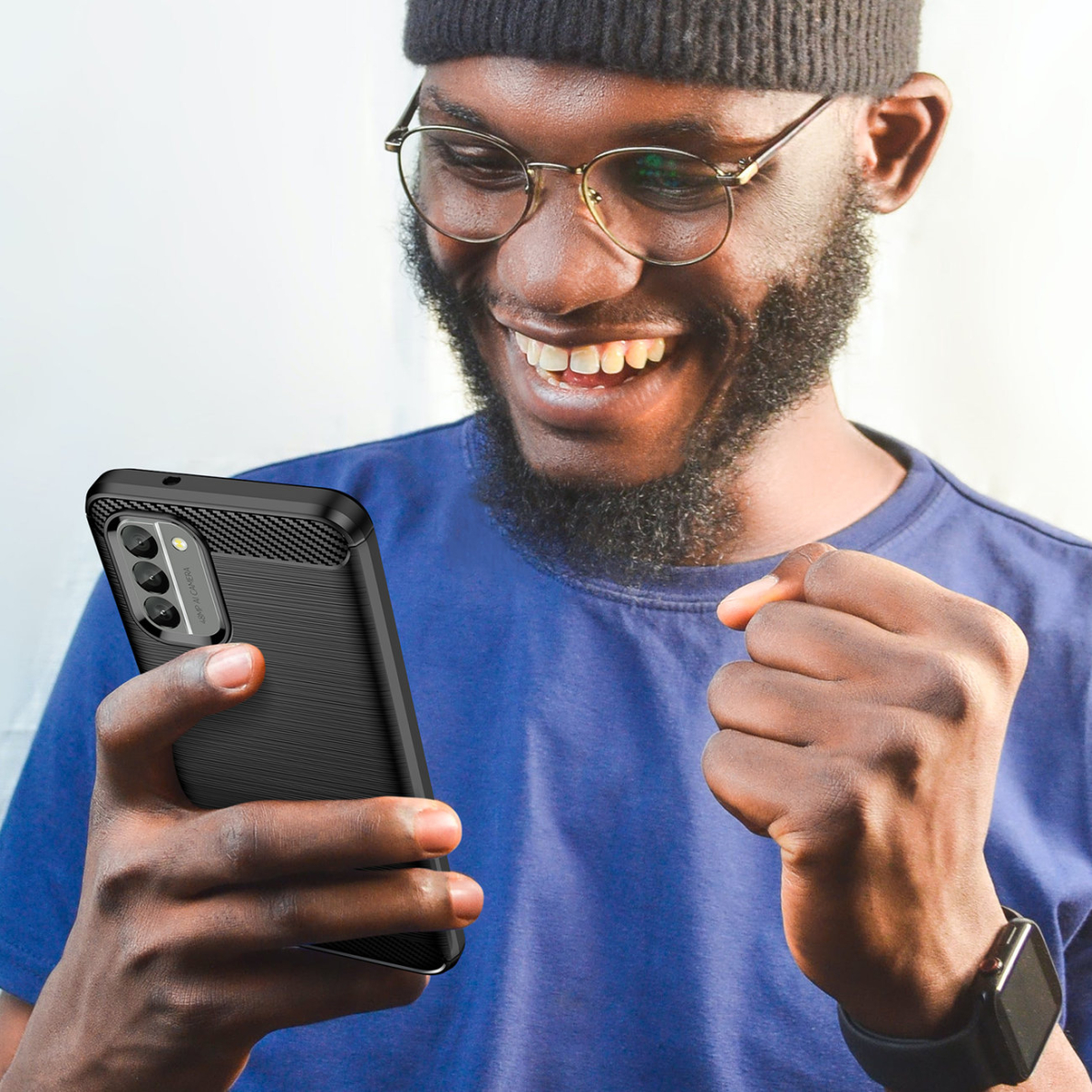 Dėklas Carbon Case for Nokia G400 Juodas 7 Dėklas Carbon Case for Nokia G400 Juodas 7