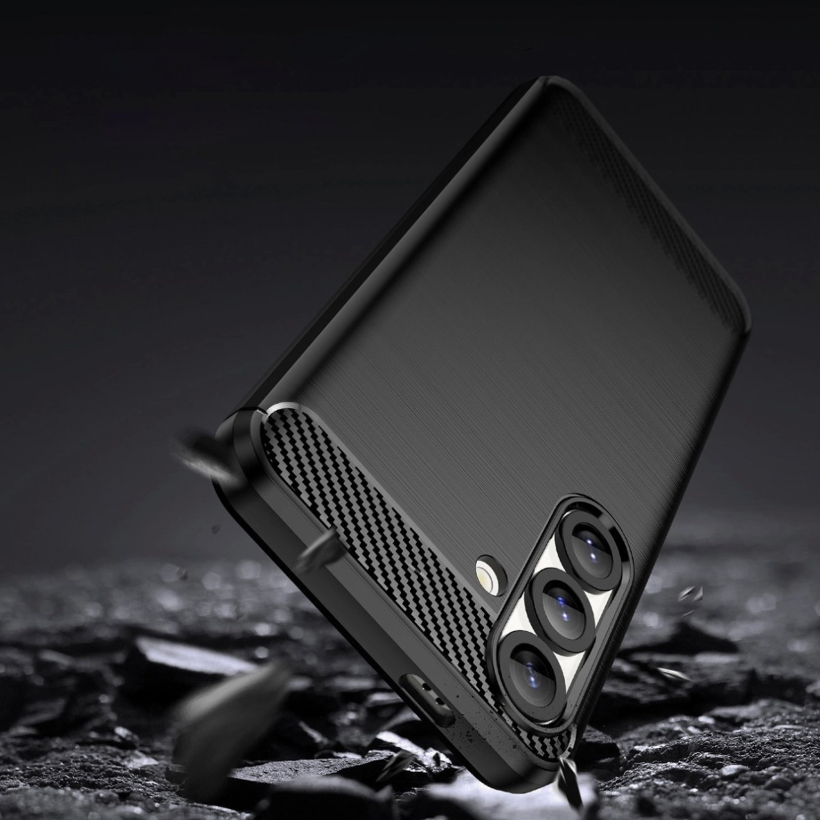 Xiaomi 15 Carbon lankstus silikoninis dėklas - juodas 3 Xiaomi 15 Carbon lankstus silikoninis dėklas - juodas 3