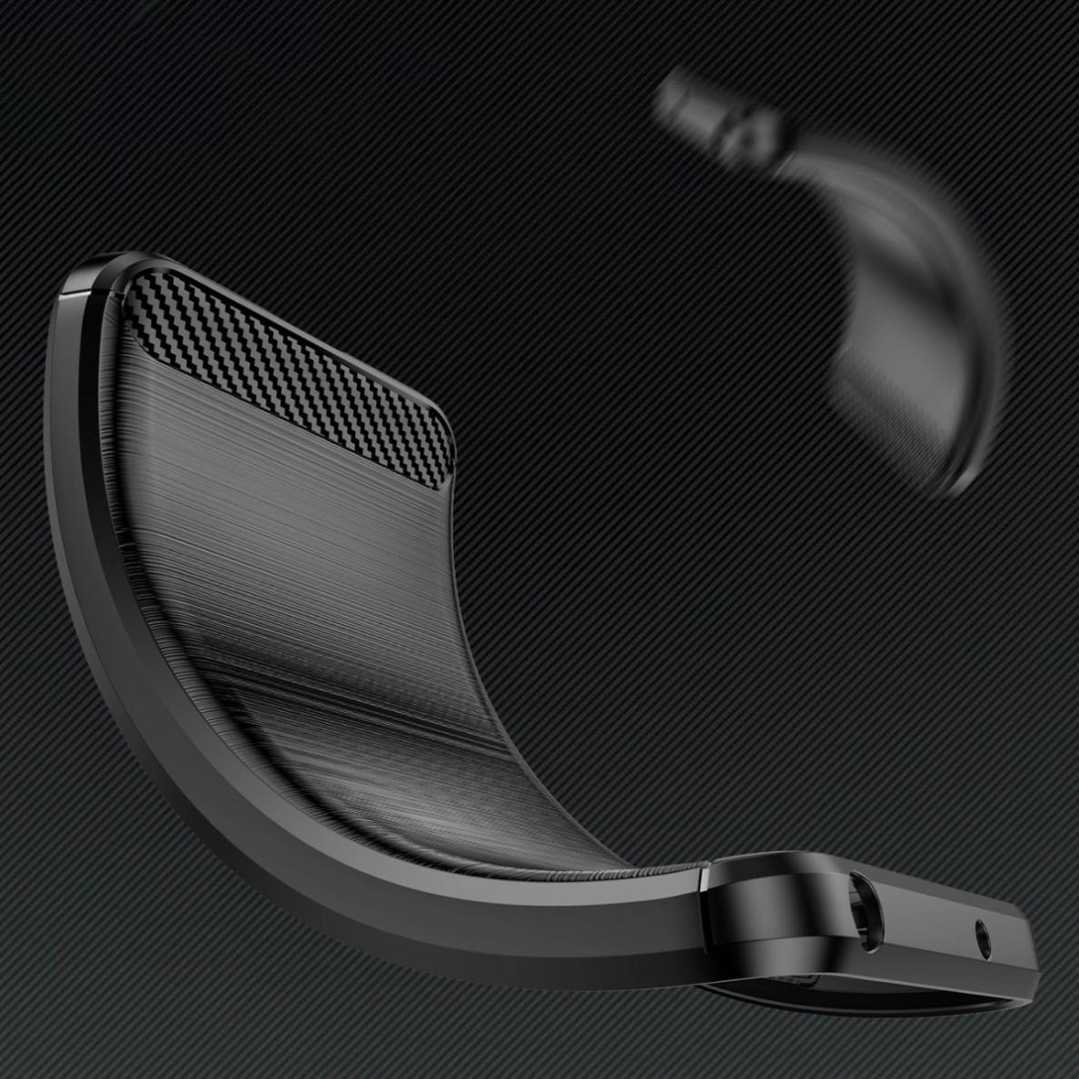 Xiaomi 15 Carbon lankstus silikoninis dėklas - juodas 4 Xiaomi 15 Carbon lankstus silikoninis dėklas - juodas 4