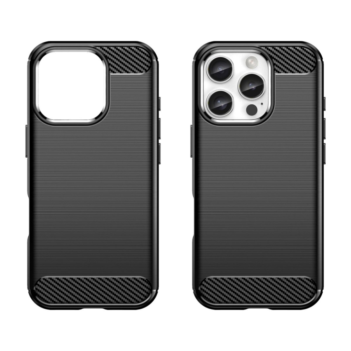 Silikoninis dėklas Carbon iPhone 16 Pro Max Silicone Case - Juodas 1 Silikoninis dėklas Carbon iPhone 16 Pro Max Silicone Case - Juodas 1
