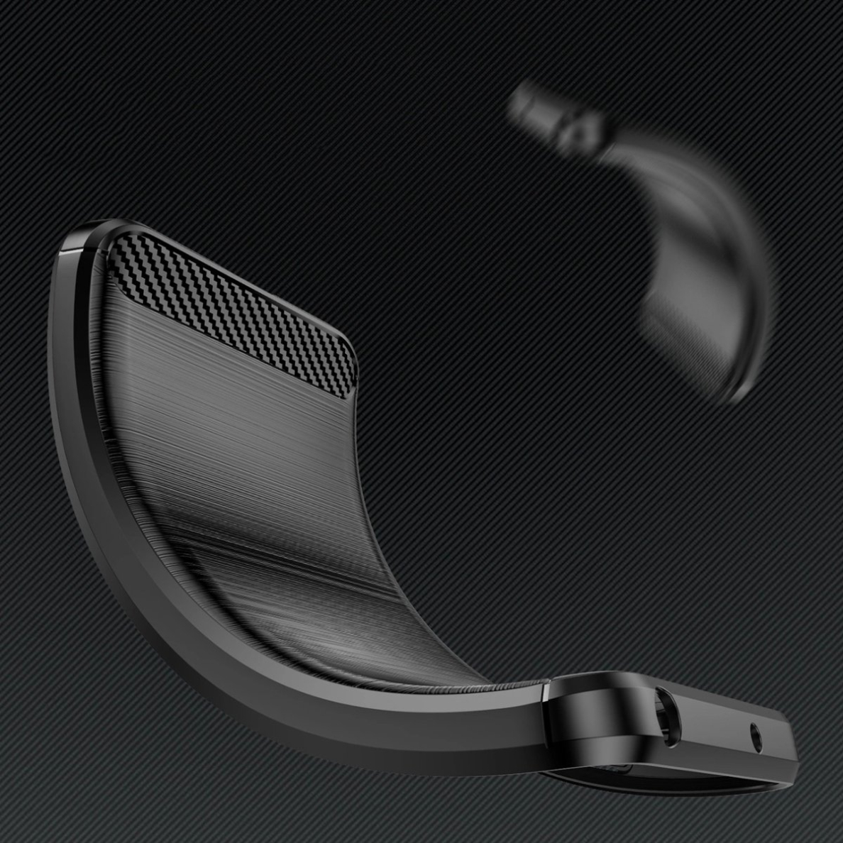 Silikoninis dėklas Carbon iPhone 16 Pro Max Silicone Case - Juodas 4 Silikoninis dėklas Carbon iPhone 16 Pro Max Silicone Case - Juodas 4