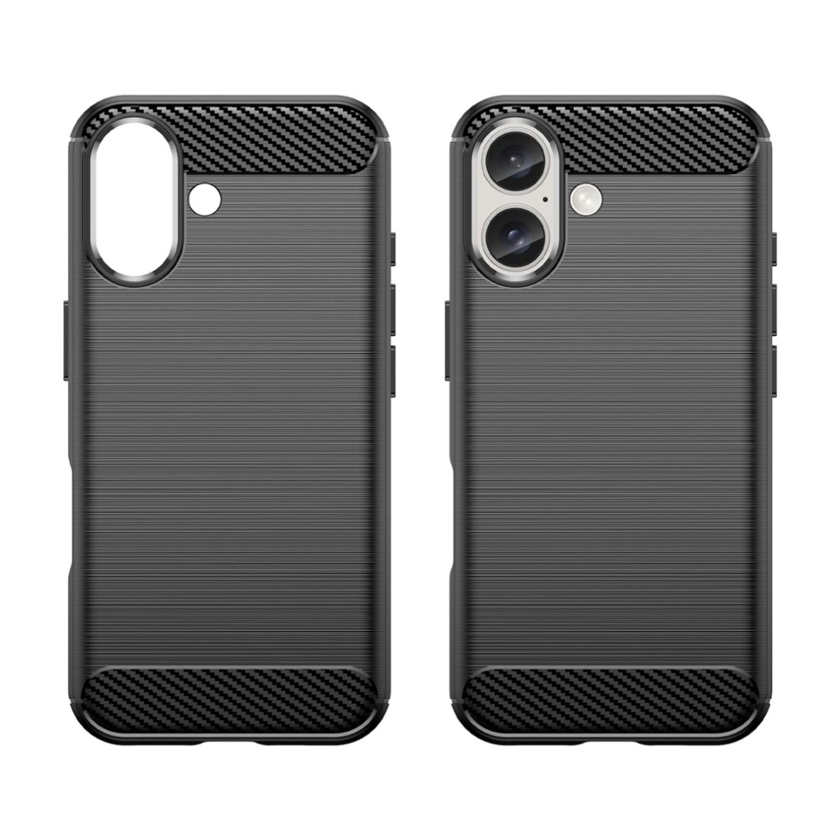 Silikoninis dėklas Carbon iPhone 16 Silicone Case - Juodas 1 Silikoninis dėklas Carbon iPhone 16 Silicone Case - Juodas 1