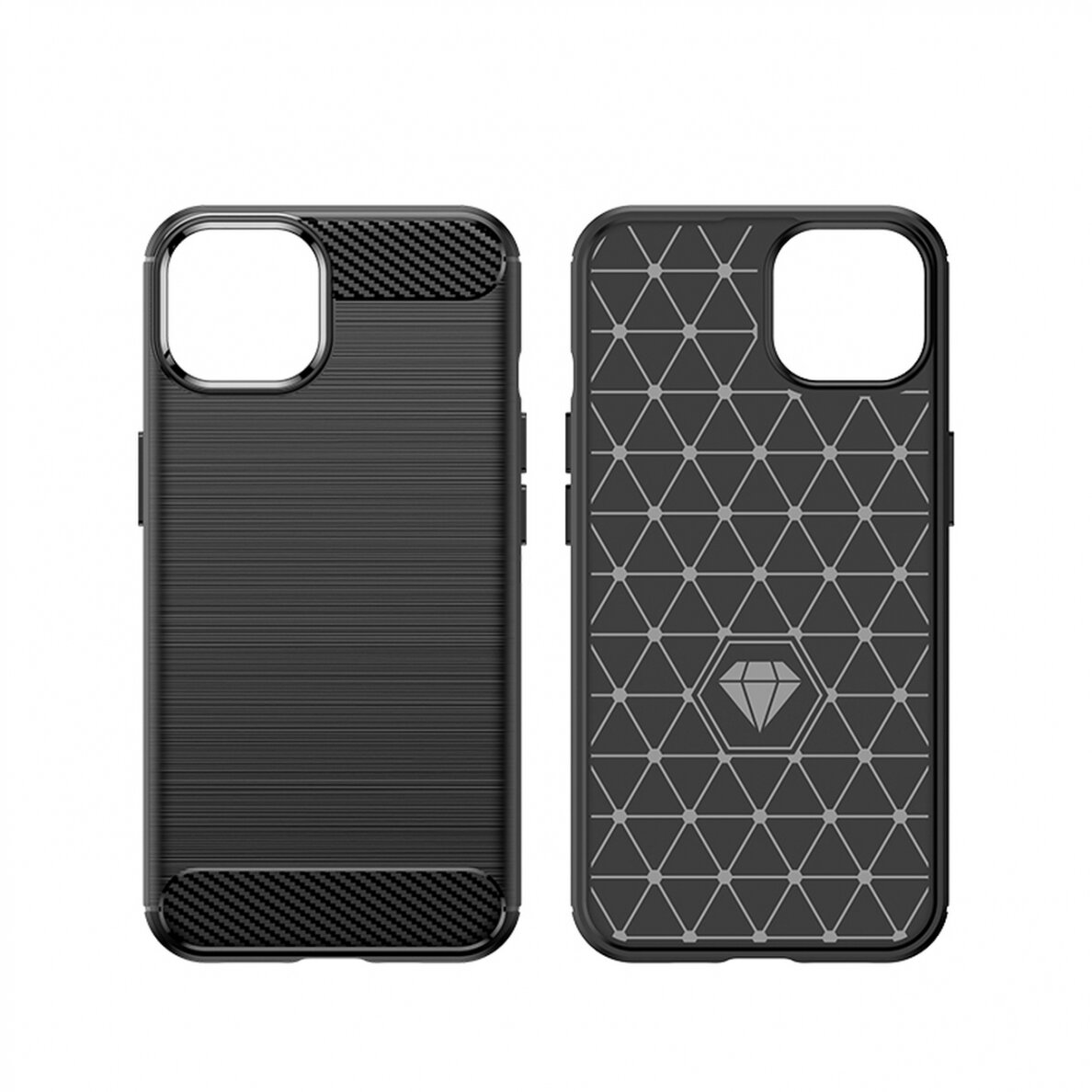 Dėklas Carbon Case flexible iPhone 14 Mėlynas 13 Dėklas Carbon Case flexible iPhone 14 Mėlynas 13
