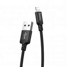 [Užsakomoji prekė] Kabelis  USB-A la Lightning 2.4A, 2m - Hoco Times Speed (X14) - Juodas