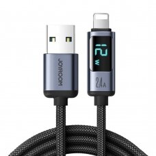 [Užsakomoji prekė] Kabelis USB - Lightning 2.4A, 1.2m - JoyRoom (S-AL012A16) - Juodas