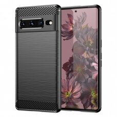 Dėklas Carbon Case Flexible Google Pixel 7 Pro Juodas