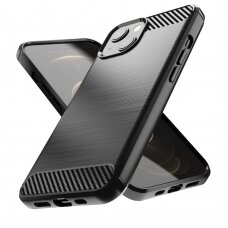 Dėklas Carbon Case Flexible iPhone 13 mini juodas