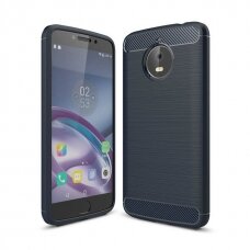 Dėklas Nugarėlė "Carbon Flexible" Tpu Motorola Moto G6 Plus Mėlynas