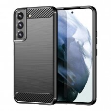 Dėklas Carbon Case Flexible Samsung Galaxy S22 Plus Juodas