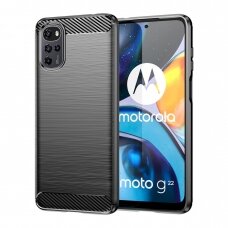 Dėklas Carbon Motorola Moto E32 Juodas