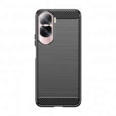 Dėklas Carbon Case Silikoninis dėklas skirta Honor 90 Lite - Juodas