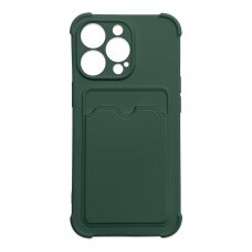 Dėklas Card Armor Case iPhone 12 Pro Max Žalias