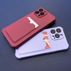 Dėklas Card Armor Case iPhone SE 2022 / SE 2020 / iPhone 8 / iPhone 7 raudonas
