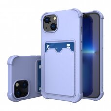 Dėklas Card Armor Case iPhone XS / iPhone X violetinis