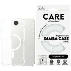 iPhone 16e CARE by PanzerGlass Fashion MagSafe dėklas - permatomas