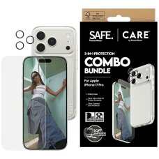 iPhone 17 Pro CARE by PanzerGlass stilingas 3in1 rinkinys (dėklas + stiklas + kameros apsauga)