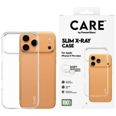 iPhone 17 Pro Max CARE by PanzerGlass stilingas X-Ray Soft Basic dėklas – skaidrus