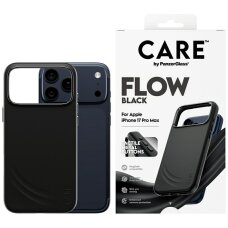 iPhone 17 Pro Max dėklas CARE by PanzerGlass Feature FLOW, MagSafe – juodas