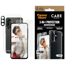CARE by PanzerGlass Flagship 3in1 Dėklas+Glass+Lens skirtas Samsung Galaxy A36 5G - Permatomas