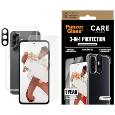 CARE by PanzerGlass Flagship 3in1 Dėklas+Glass+Lens skirtas Samsung Galaxy A56 5G - Permatomas