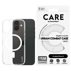 iPhone 16 – CARE by PanzerGlass Flagship dėklas 6.1" - Baltas/Baltas MagSafe 1337