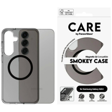 CARE by PanzerGlass Flagship Urban Combat Juodas QI Dėklas skirtas Samsung Galaxy S25+ - Semi-Permatomas Smoke