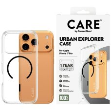 iPhone 17 Pro CARE by PanzerGlass Flagship Urban Explorer MagSafe dėklas – skaidrus