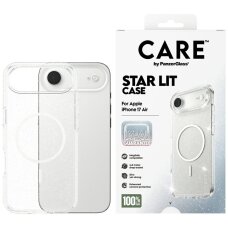 iPhone Air dėklas CARE by PanzerGlass Flagship Urban Explorer, MagSafe – skaidrus su blizgučiais