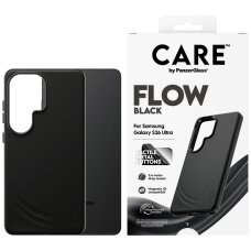 Samsung Galaxy S26 Ultra CARE by PanzerGlass Flow Qi dėklas – juodas Samsung Galaxy S26 Ultra CARE by PanzerGlass Flow Qi dėklas – juodas