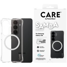 Samsung Galaxy S26 CARE by PanzerGlass Samba Transparent Qi dėklas – skaidrus
