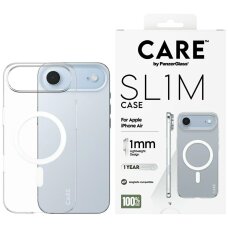 iPhone Air CARE by PanzerGlass SL1M MagSafe dėklas – skaidrus