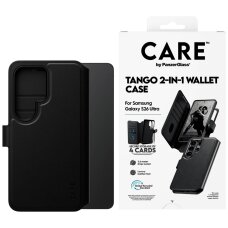 Samsung Galaxy S26 Ultra CARE by PanzerGlass Tango 2in1 Wallet dėklas – juodas